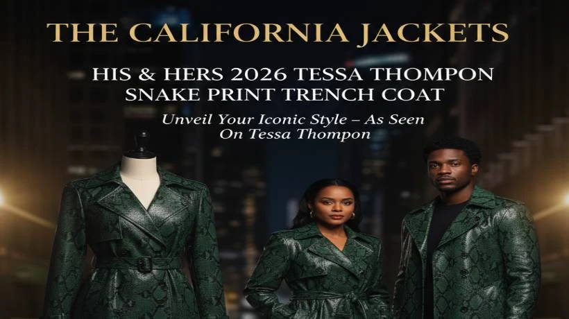 Step Up Your Style With The His & Hers 2026 Tessa Thompson Snake Print Trench Coat